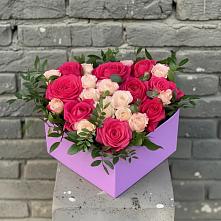 Цветочная композиция из Розы в коробке в Уляпе