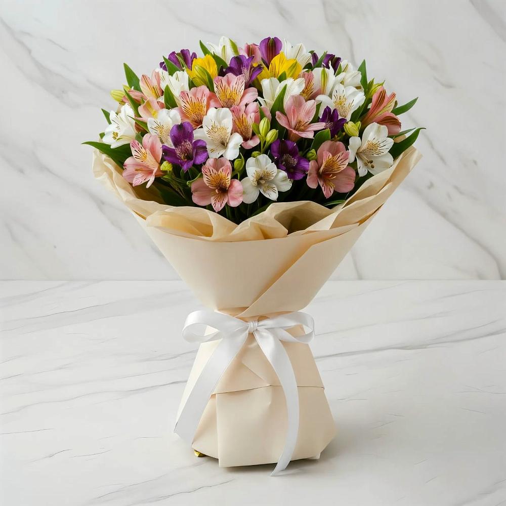 Букет цветов из: Альстромерии в Уляпе