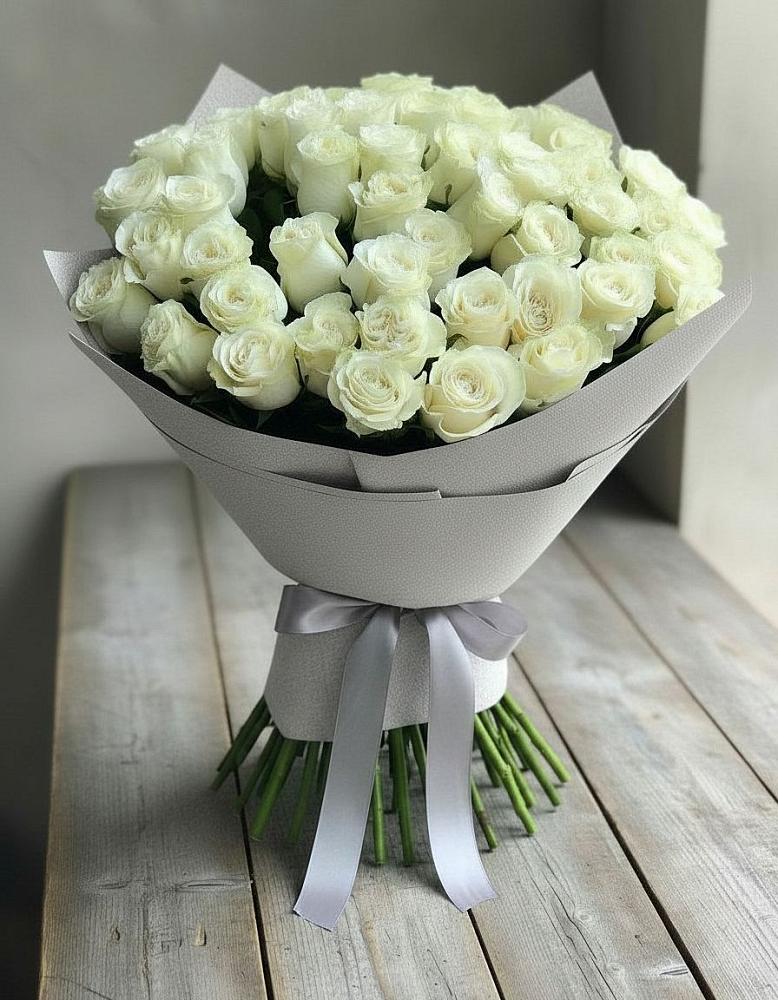 Букет 35 Белых роз в Уляпе