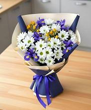 Букет цветов из:  Розы, Ирисы и Хризантемы в Уляпе