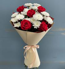 Букет цветов из:  Розы и Хризантемы в Уляпе