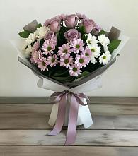 Букет цветов из:  Хризантемы и Розы в Уляпе