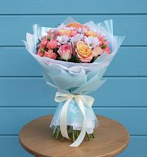 Букет цветов из:  Хризантемы и Розы в Уляпе