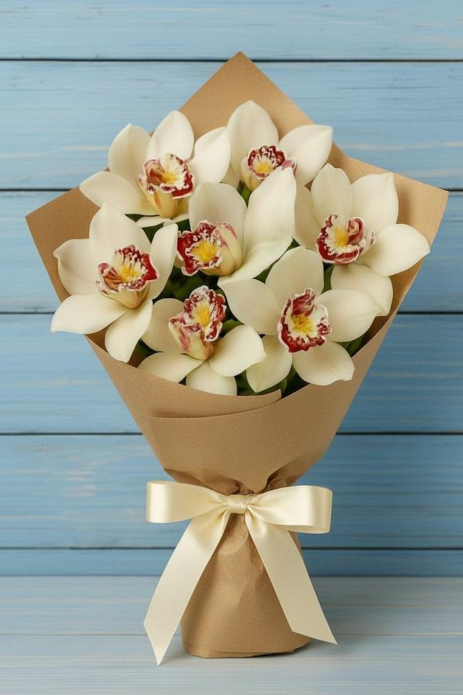 Букет цветов из: Орхидеи и Розы в Уляпе