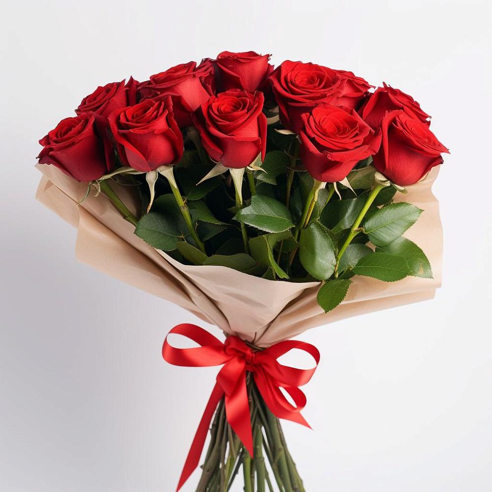 Букет 11 Красных роз Эдлесс Лав в Уляпе