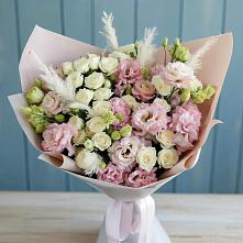Букет цветов из:  Альстромерии и Розы в Уляпе